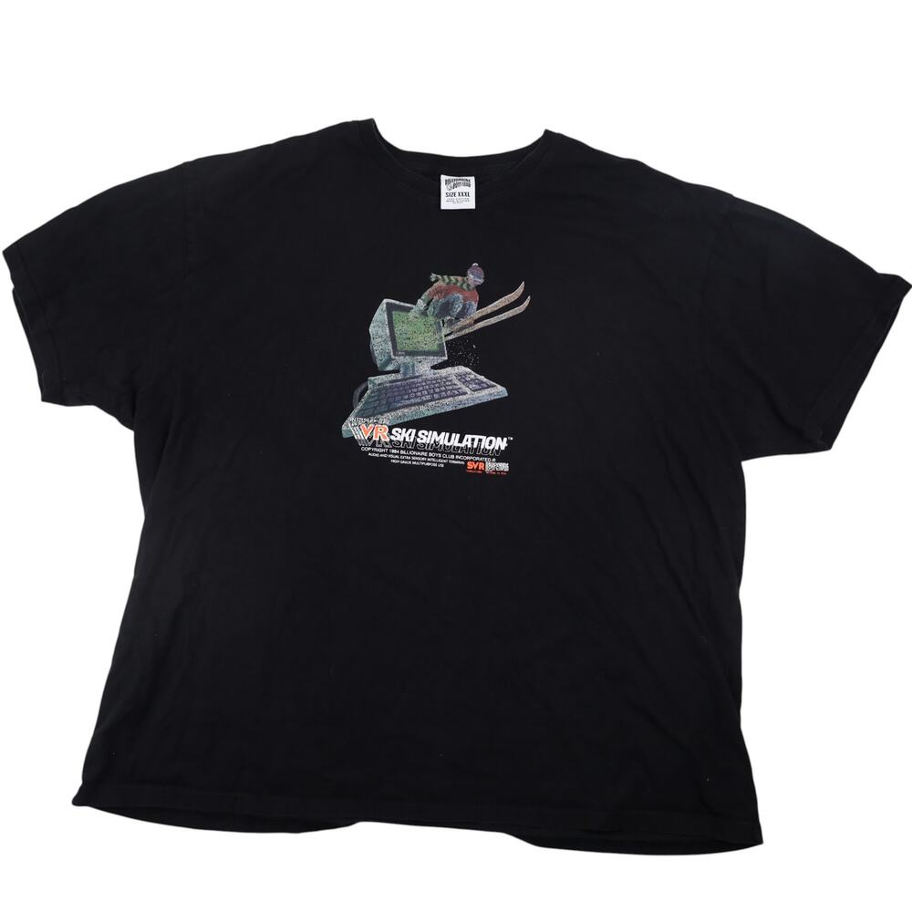 Vintage Billionaire Boys Club VR Ski Simulation Graphic T Shirt